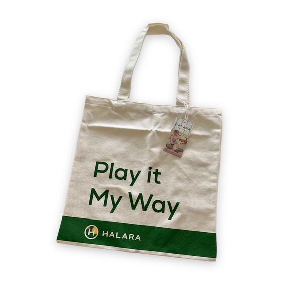 Halara Play It My Way Canvas Tote Bag OS - Picture 1 of 6